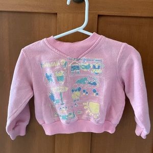 2t retro crop top sweater for toddler